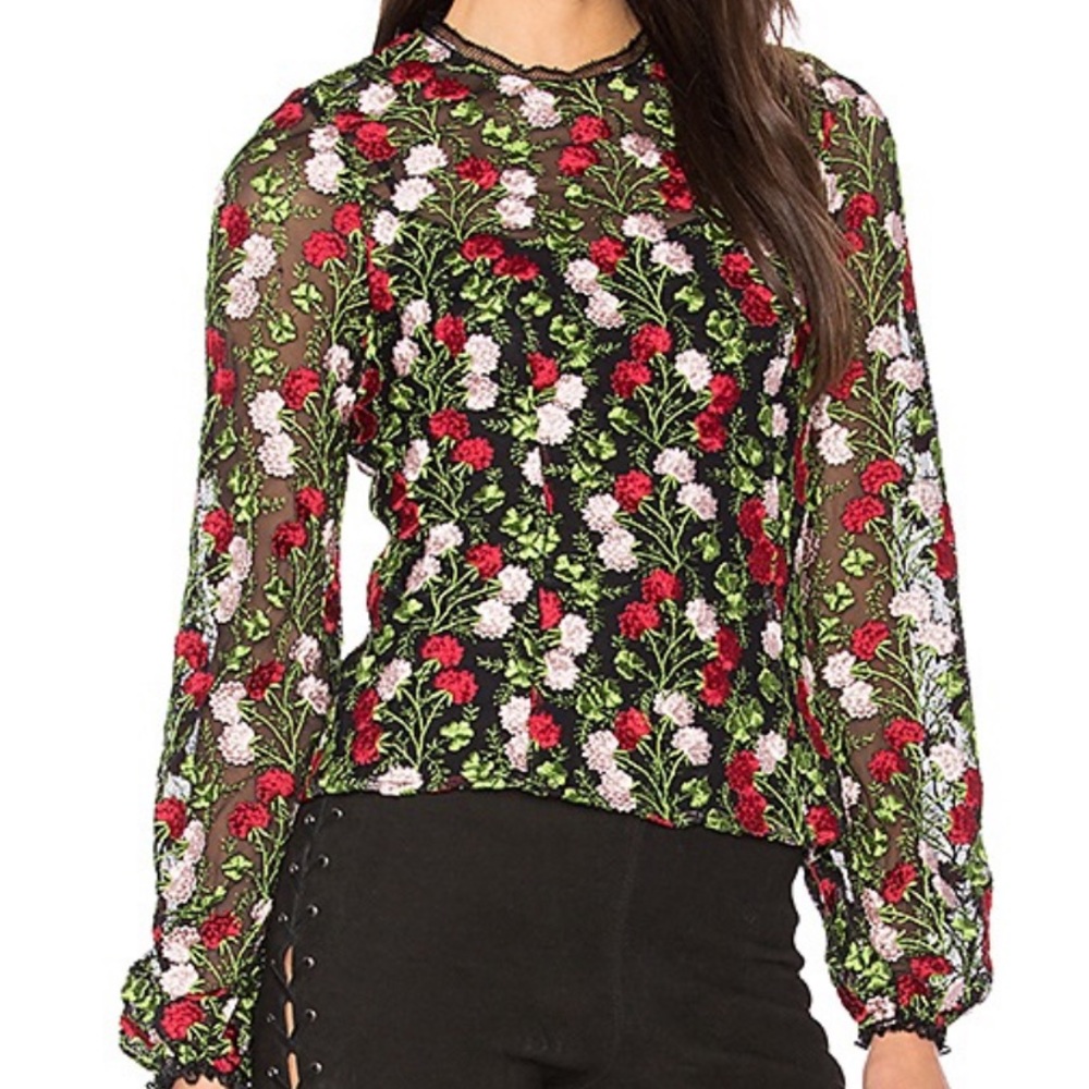 Alexis Floral Embroidered Blouse - Picture 1 of 4
